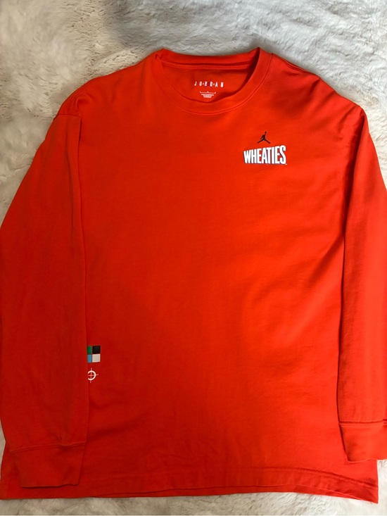 Jordan Other - Jordan - Air Jordan Wheaties Flight MVP 85 Top 'Rush Orange Long Sleeve Shirt